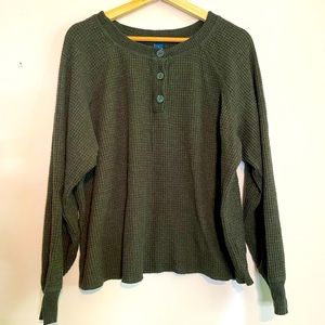 Old Navy Forest Green Knit Crew Neck Sweater